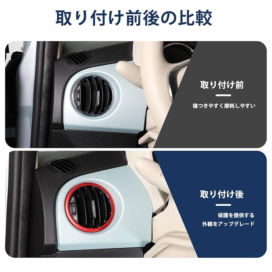 Amazon | Hcilloend 新型 フィアット 500 2016～2024に適用
